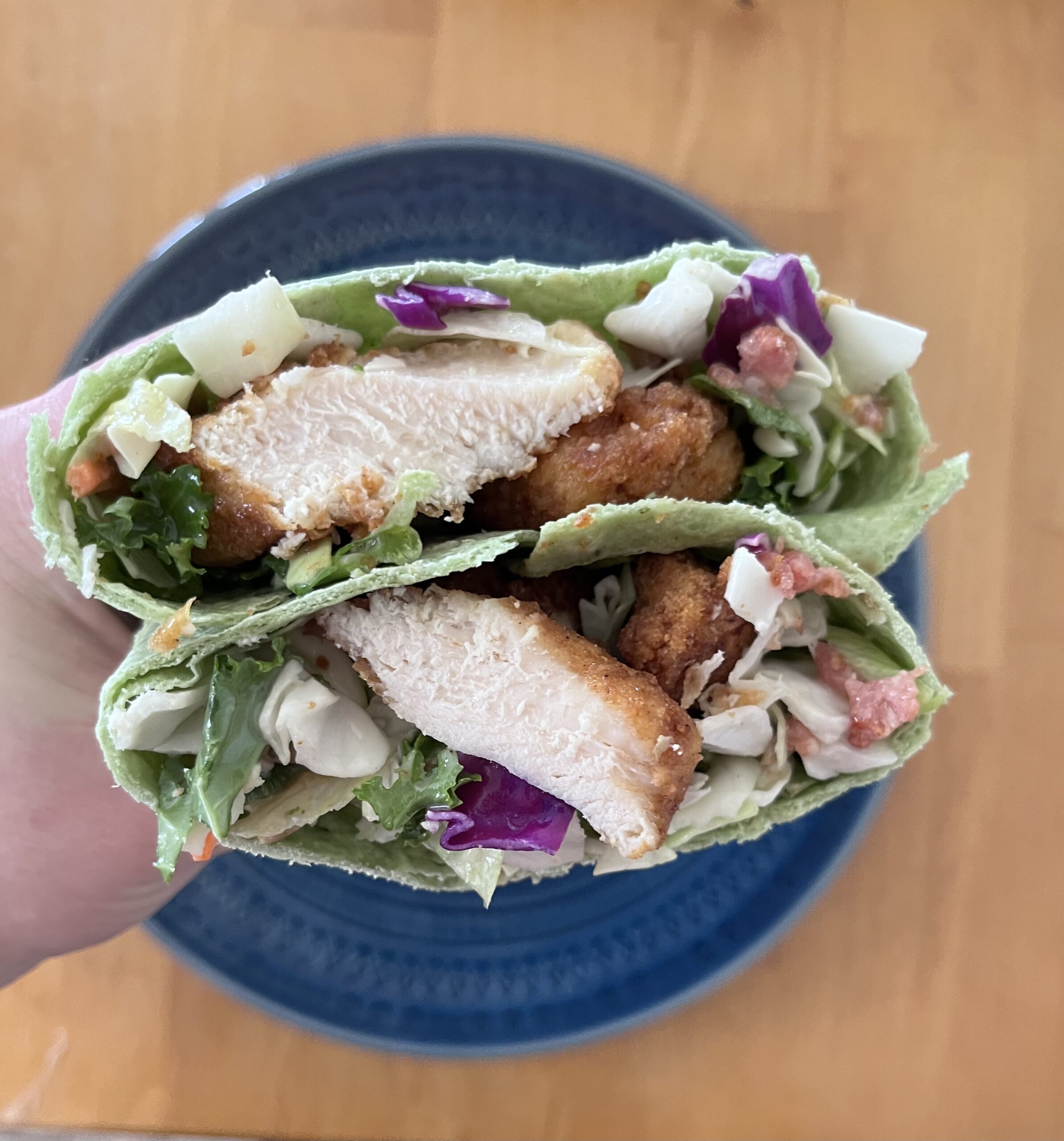 Crispy chicken wrap