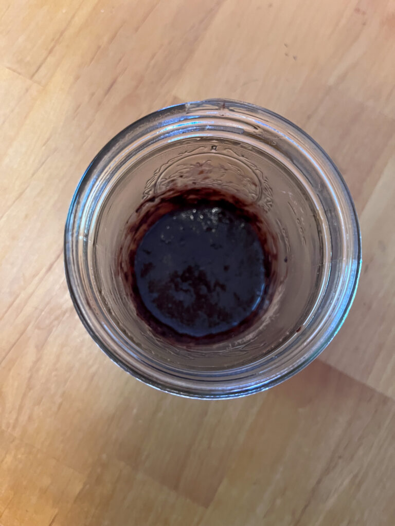 Maple syrup and cocoa powder mixed together before adding in the milk