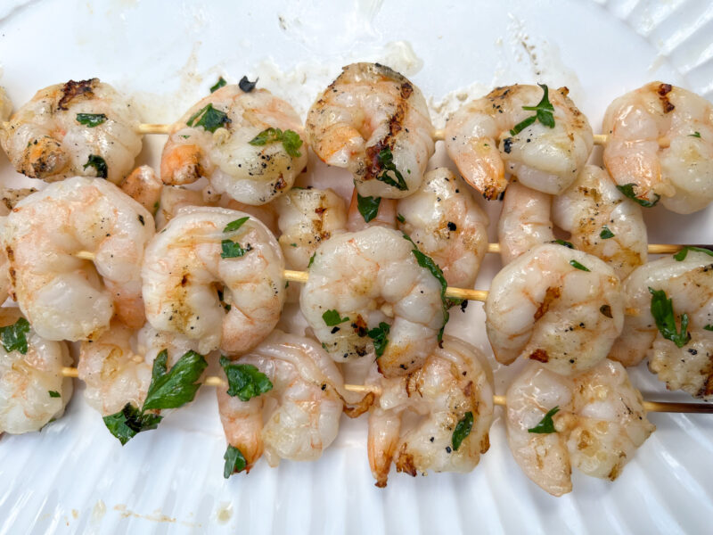 Grilled Shrimp on a skewer