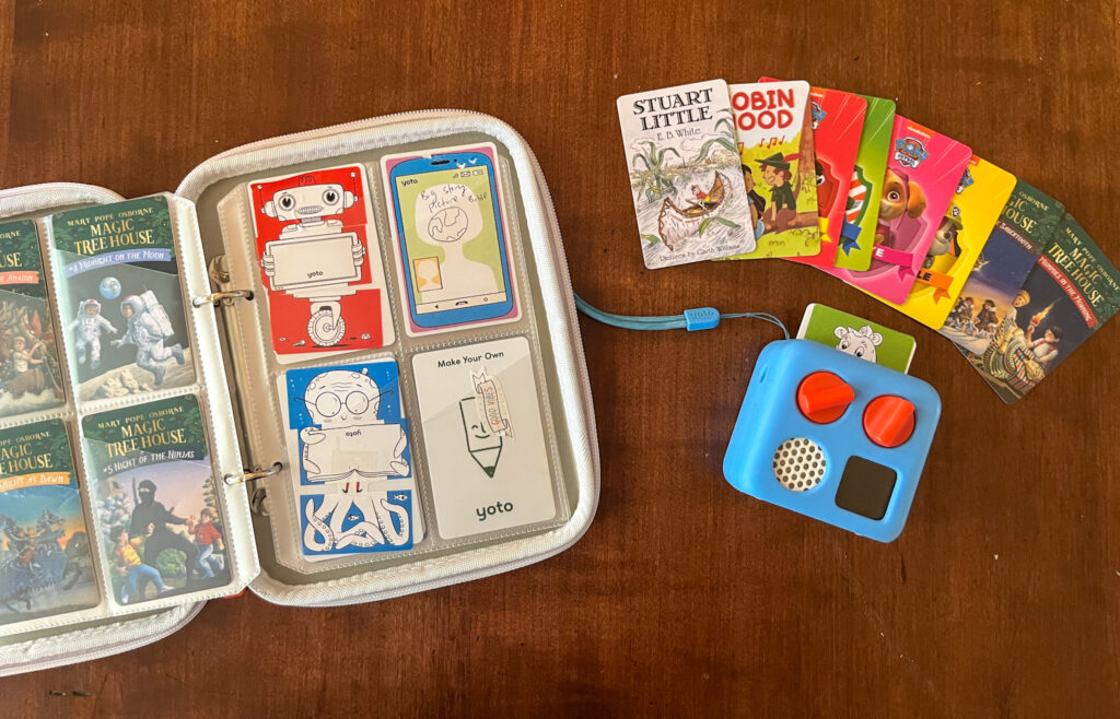 mini yoto player with yoto cards