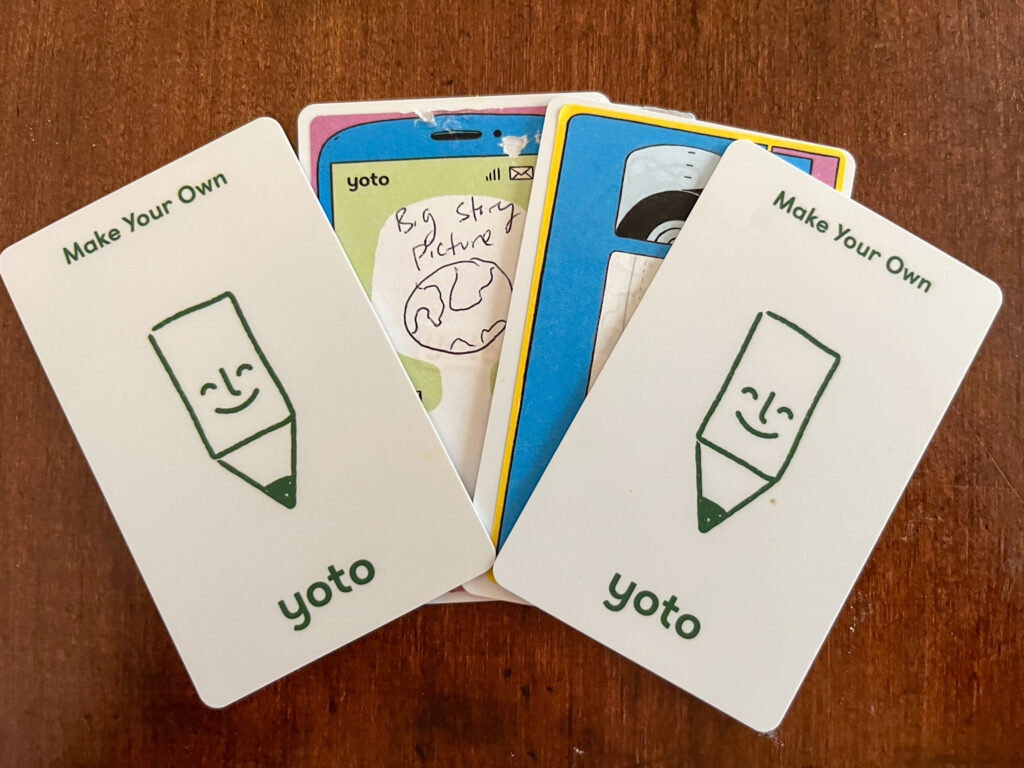 photo of 4 make your own yoto cards