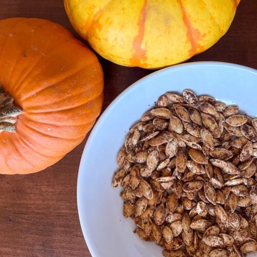 cinnamon sugar pumpkin seeds