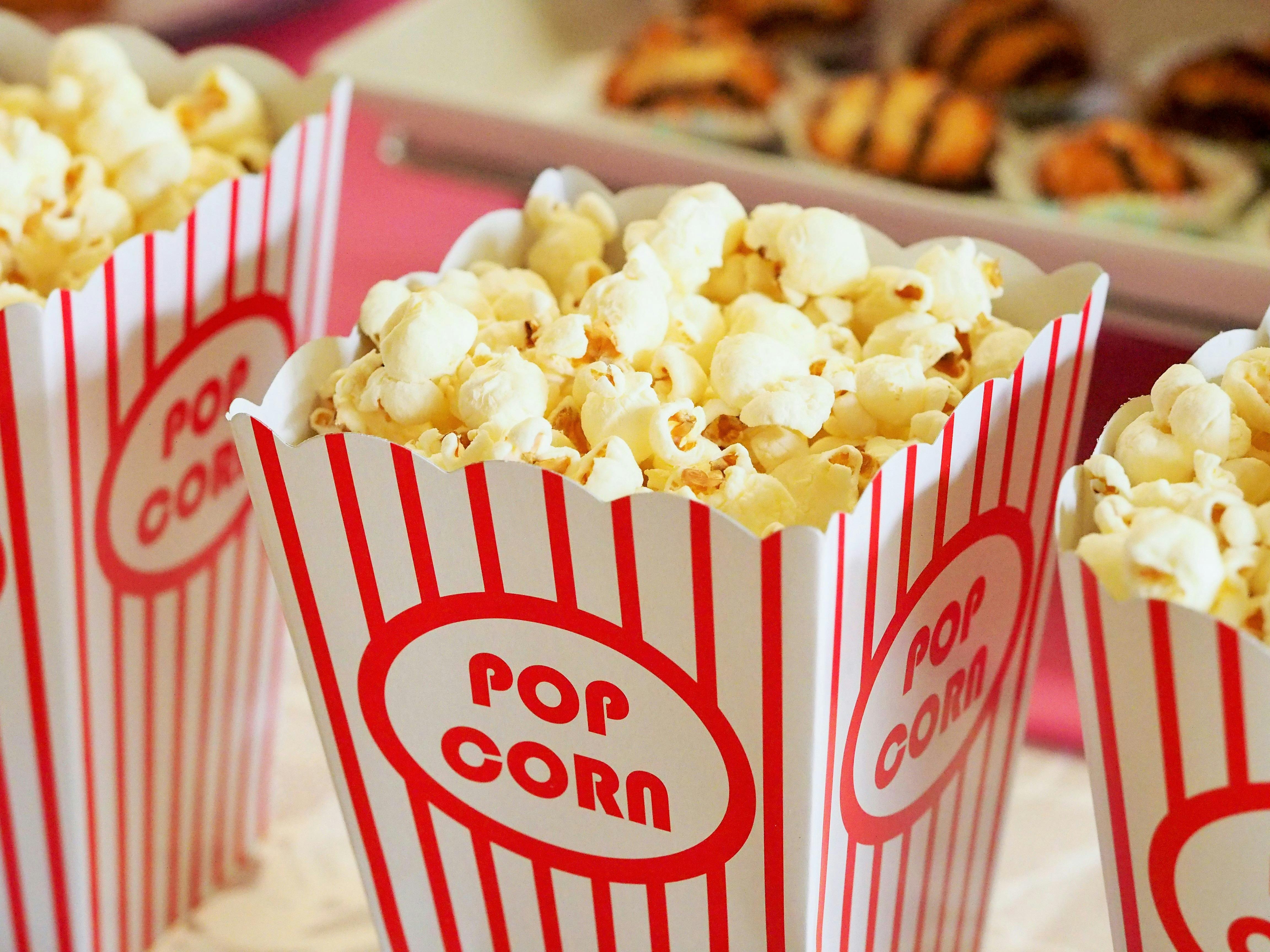 picture of popcorn in popcorn tins