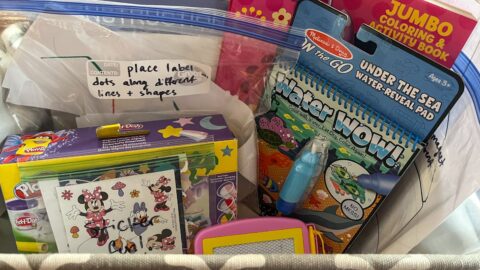 activity basket with about 8 activities included in it