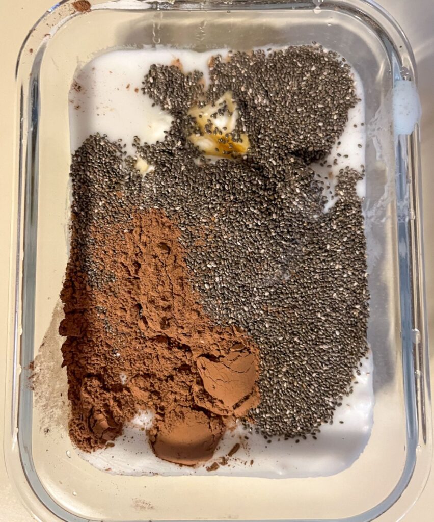 All ingredients in a large bowl before being mixed together