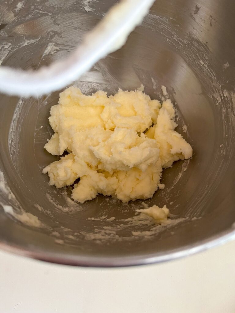 Butter and sugar creamed together