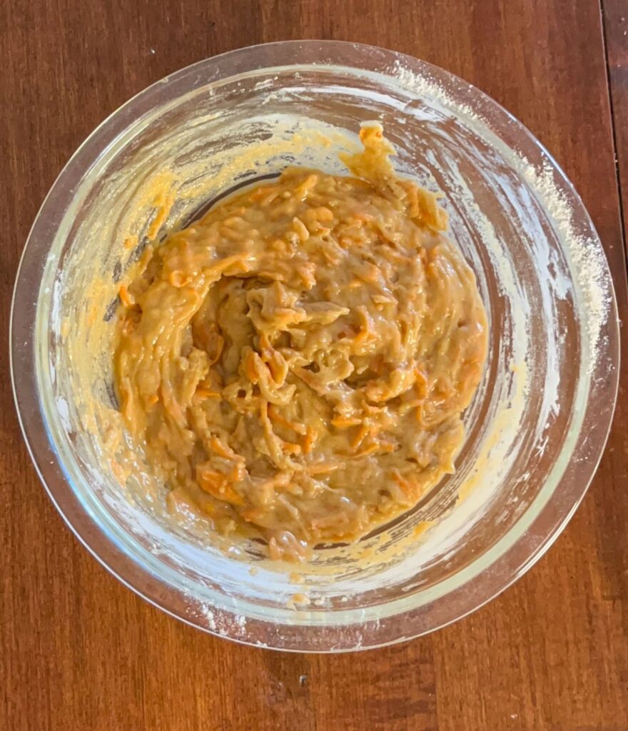 Batter before it get scooped into cupcake tin