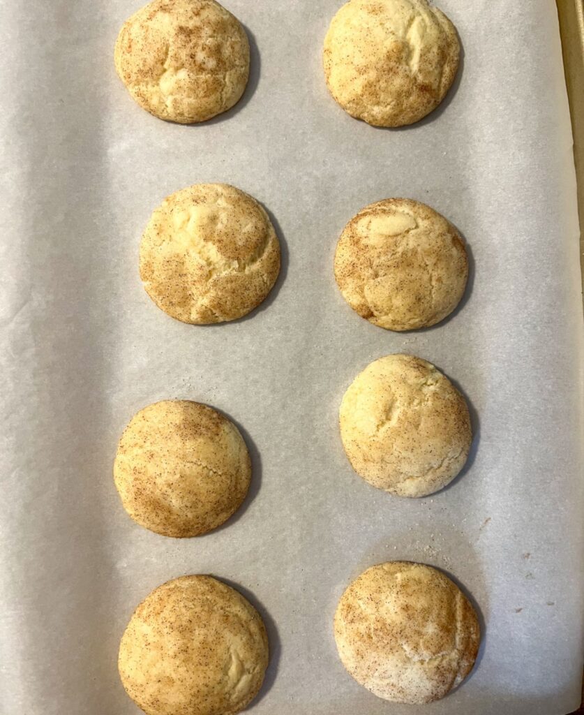 Baked eggless snickerdoodles