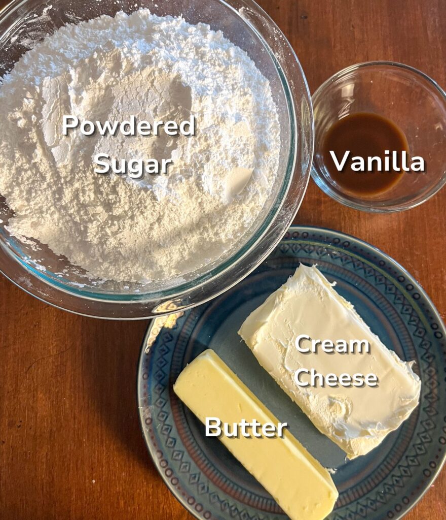 ingredient shot for eggless carrot cake cupcakes