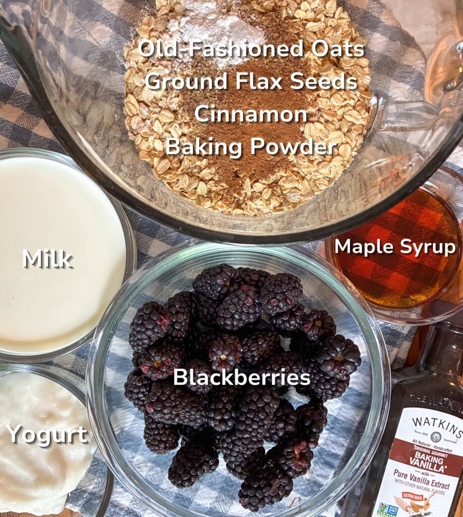 ingredient shot in individual containers with labels on it