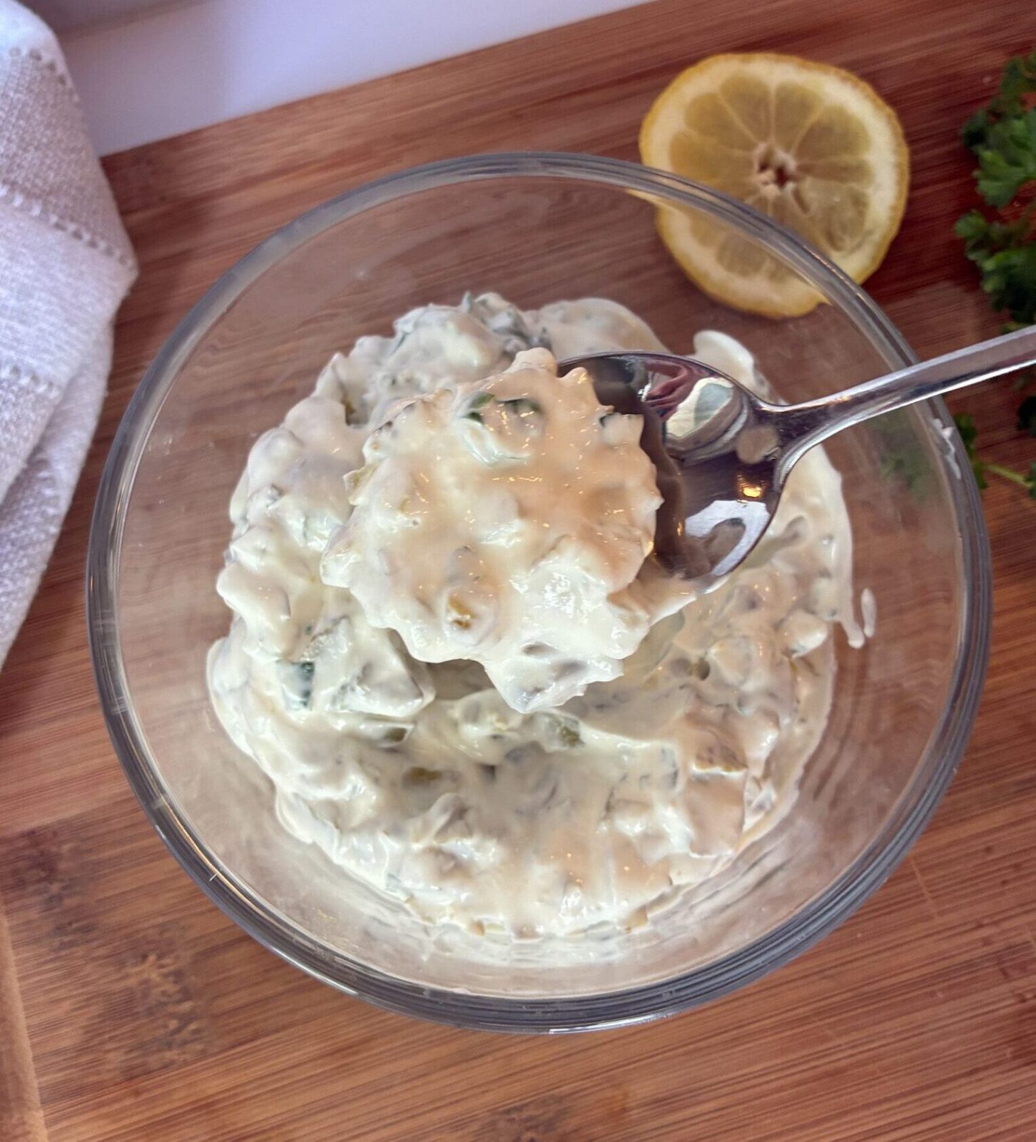 TarTar Sauce No Mayonnaise in a bowl