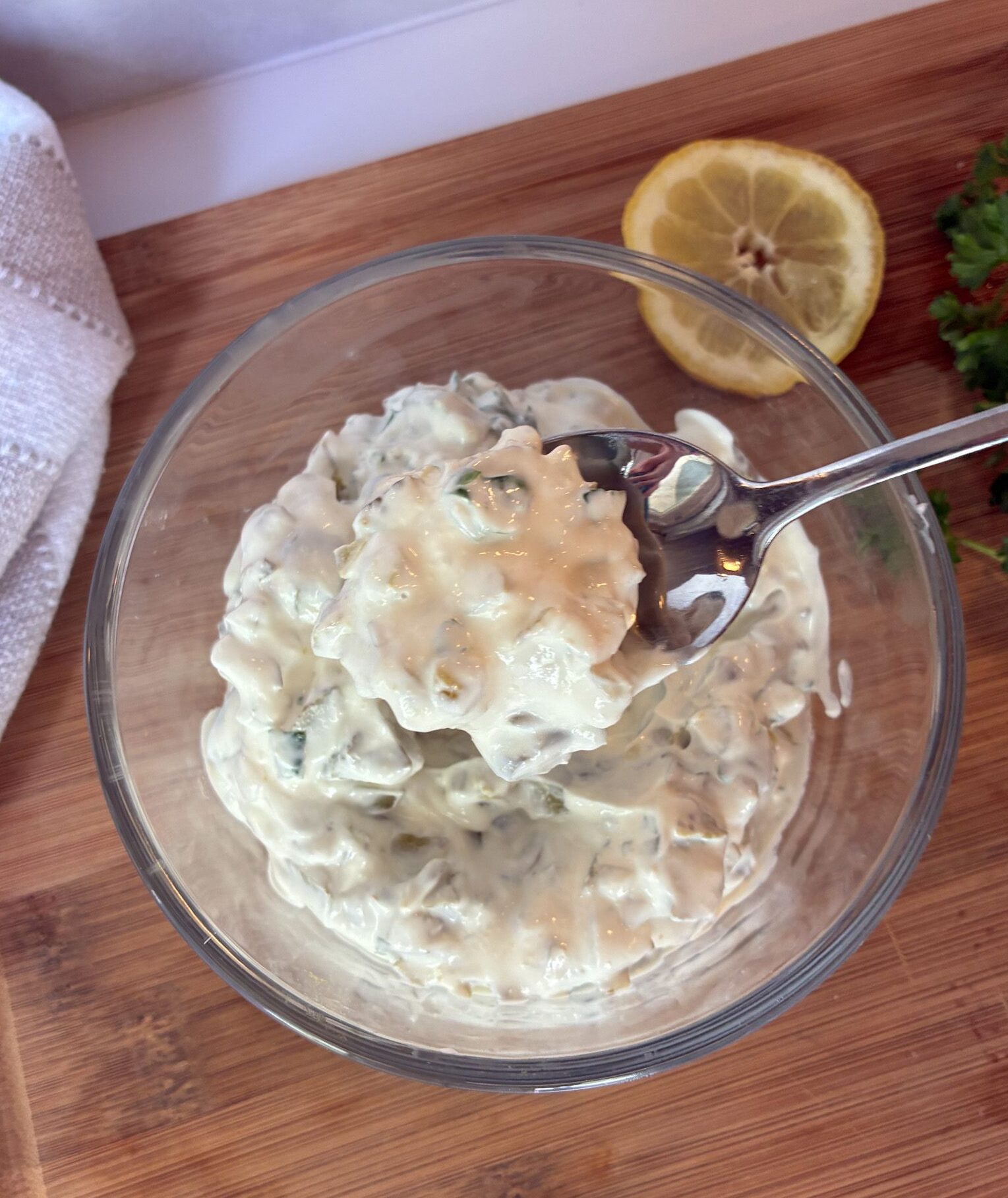 TarTar Sauce No Mayonnaise in a bowl