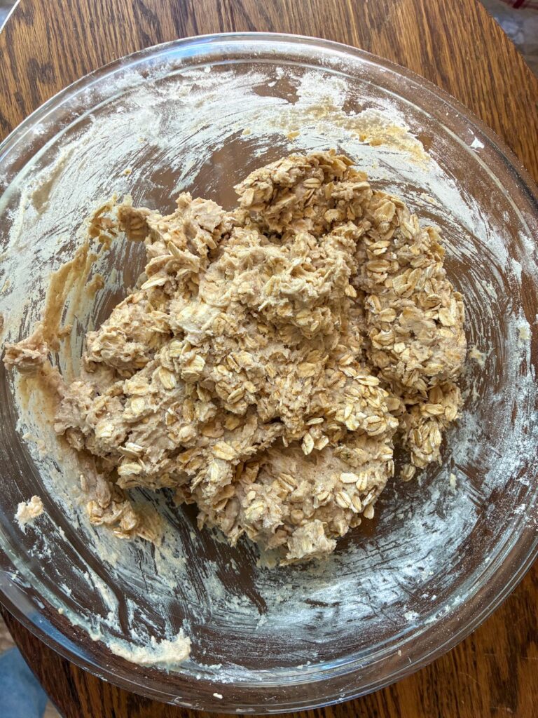 Dough in a large bowl 