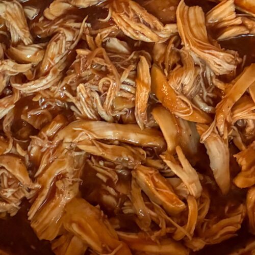 Slow cooker BBQ shredded in a slow cooker