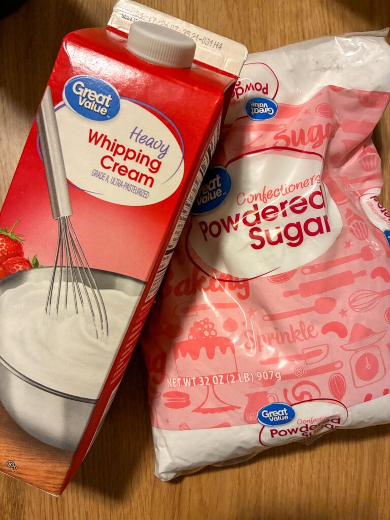 ingredients in 2 ingredient whipped cream