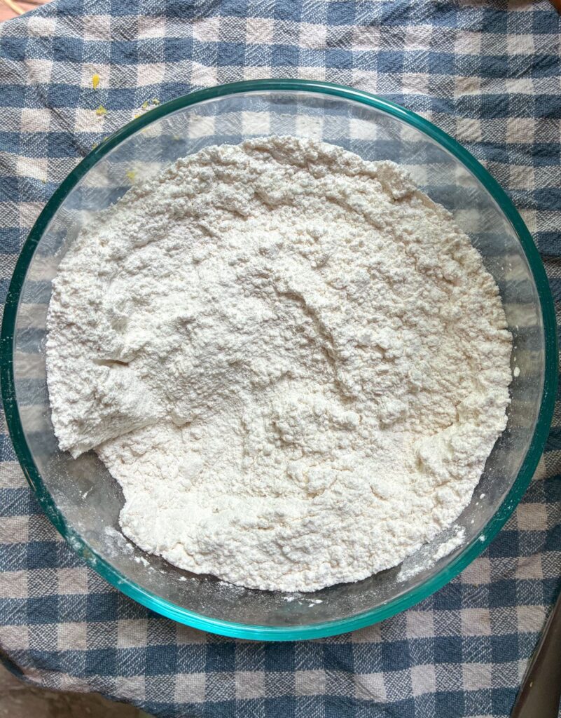 dry ingredients in a large bowl
