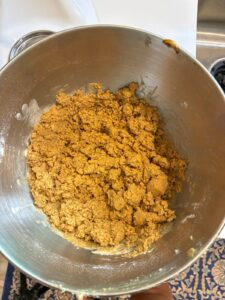 gingerbread dough in a large bowl